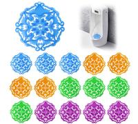Grille Urinoir Parfumée 16PCS, Tamis Urinoir Anti-Odeurs Anti-Éclaboussures | Désodorisant Urinoir avec 4 Parfums Lavande Citron Pomme Verte Océan, Filtre Universel pour WC Publics, Hôtels et Bureaux