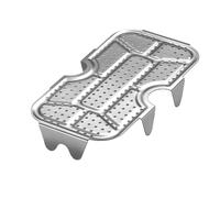 Grille vapeur pour cuisson, grille d'insertion pour cuiseur vapeur, cuiseur vapeur alimentaire en acier inoxydable, plateau vapeur multifonction, boîte à déjeuner, grille vapeur alimentaire, insert