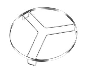 Grille Vapeur Ronde en Acier Inoxydable, Support Polyvalent pour Cuisson | Ventilation Homogène, Légère et Facile à Saisir, Usage Maison ou Restaurant, pour Viande et Crabe