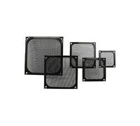 Grille ventilateur,, filtre aluminium, 92x92mm, noir