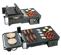 Grille-viande & plancha électrique de table 2 en 1, 2000 W [Rosenstein & Söhne]
