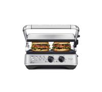 Sage Grille-viande SGR700BSS4EEU1 – BBQ & Press Grill inox brossé, 2 zones, plaques 33x25 cm