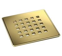 Grille wedi d’écoulement carrée 5.1 pour écoulement en un point, or métallique 676800132