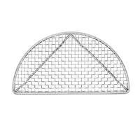 Grilles de refroidissement, grille de cuisson en fil d'acier inoxydable, résistant aux hautes températures, plaque de cuisson en acier inoxydable, support de refroidissement pour (Grand demi-cercle