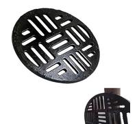 Grilles d'évacuation Rondes Robustes en Fonte - 12 Pouces, 16 Pouces, 20 Pouces, 22 Pouces, grilles d'évacuation de Rechange pour caniveaux et gouttières - couvercles d'évacuation (35 cm/13,