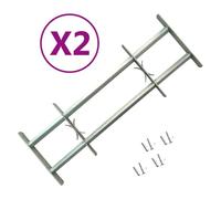 Vidaxl Grilles Réglables De Sécurité De Fenêtres 2 Pcs 1000-1500 Mm