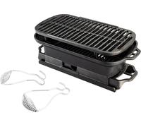 GRILLFASS en fonte Gril de table Gril sur pied Charbon BBQ