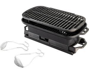 GRILLFASS en fonte Gril de table Gril sur pied Charbon BBQ