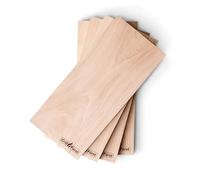Grillfürst Planches à Fumer - Set de 4 - Planche à Griller en Bois de hêtre - Planche à Griller pour délicieux arômes de fumée - Planche pour Griller, 29 x 13 x 1 cm - Planches Grillade Barbecues