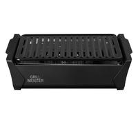 GRILLMEISTER Barbecue à charbon de bois avec ventilation active KANSAS AG 2.0 A1, 37 x 25 cm