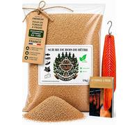 Grill'n Chips® Sciure de Hêtre pour Fumoir 1 Kg - Bois de Fumage à Froid.