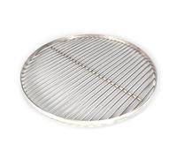 Grille de barbecue RONDE - 50cm en acier inoxydable - Produit artisanal - Germany avec 3 œillets de suspension