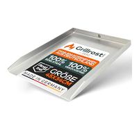 Grillrost.com Das Original Plaque de Cuisson en Acier Inoxydable - Plancha 45 x 30cm - pour Napoléon Freestyle et Rogue 365, 425, 525 - sans brûleur arrière