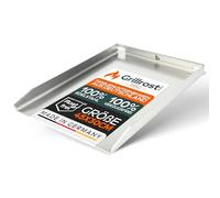 Grillrost.com Das Original Plaque de Cuisson en Acier Inoxydable | Plancha 45x30cm - Convient au Napoleon Rogue (avec brûleur arrière) | 4mm Massiv