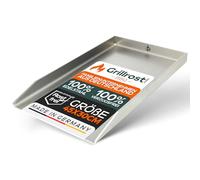 Plaque de cuisson en acier inoxydable | Plancha 45x34cm - convient pour Napoleon LE/LEX/Prestige & Rösle | 4mm Massif