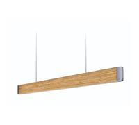 Grimmeisen Licht Onyxx Linea Pro Stylecover Bois Naturel Pendelleuchte, chêne rustique, embout argent