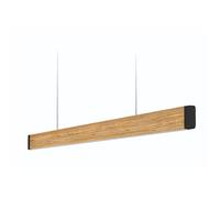 Grimmeisen Licht Onyxx Linea Pro Stylecover Bois Naturel Pendelleuchte, chêne rustique, embout noir