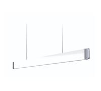 Grimmeisen Licht Onyxx Linea Pro Stylecover Verre Acrylique Pendelleuchte, blanc brillant, embout argent