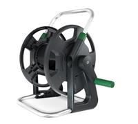 Grimsholm Schlauchwagen Classic Handy aus Edelstahl mit Freilaufendem Griff für 45 m 1/2" oder 15 m 3/4" Schlauch