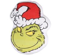 Grinch Noël, Oreiller décoratif Coussin en profilé VELOURS 36x29cm OEKO-TEX