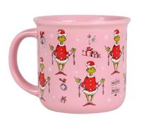 Grinch Tasse de NOËL avec anse, CÉRAMIQUE, pour thé, café, rose 370 ml (G)