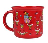 Grinch Tasse de NOËL avec anse, CÉRAMIQUE, pour thé, café, rouge 370 ml (F)