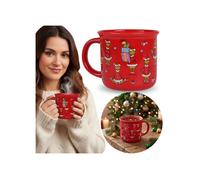 Grinch Tasse de NOËL avec anse CÉRAMIQUE tasse rouge pour thé café 370 ml
