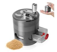 Grinder - moulin à herbe Zinklegung pour pollen, moulin à épices à manivelle avec tiroir, ensemble de moulins à épices en 6 parties avec gratte