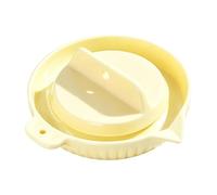 Grinder Plate Vegetable Grater - 3.94 Inch Handheld Shredder | Manual Rotating Purée Dish - Compact clear food ginger and garlic mincer for sauces or salads, ideal for hard cheese