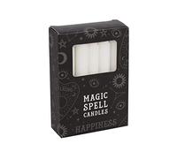 Grindstore Magic Spell Happiness Lot de 12 chandelles Blanc 10 cm