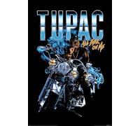 Grindstore Maxi poster plastifié Tupac Shakur (All Eyez Motorcycle)