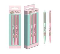 Grindstore Pusheen Pusheen Lot de 2 stylos à Bille (Motif botanique) Produit Officiel