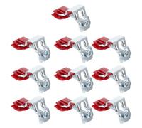 GRIRIW 10pièces Clips de Fixation pour Évier de Cuisine Arc Bow Installation Rouge Foncé Accessoires de Montage pour Bassin et Tuyauterie