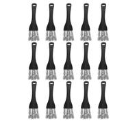 GRIRIW 15 Pièces Brosse Nettoyage Cage Oiseaux Long Manche avec Grattoir et Gratte-déjections Rapide pour Perruches et Perchoirs Accessoire et Ergonomique