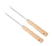GRIRIW 2 Pièces Outil D'arrachage d'herbe Outil De Désherbage Main Arrache-Racines De Jardin Manche en Bois Fer pour Terre Meuble Et Jardinage