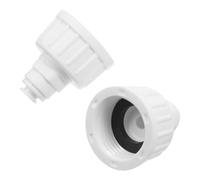 GRIRIW 2 Pièces Raccord Rapide pour Brumisateur 1/4 Pouce en PP Résistant à l'usure, Connecteur Étanche pour Humidification Basse Pression en Extérieur