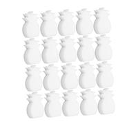 GRIRIW 20 Pièces Éponge Flottante Blanche Absorbant Huile et Résidus Cosmétiques Design Poreux Haute Densité sans Équipement, Grosse Surface de Couverture pour Piscine et Spa pour Bains