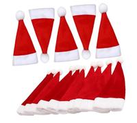 GRIRIW 25 pièces Mini Bonnets de Noël Décoratifs pour Bouteilles de Vin Supports pour Couverts Accessoires de Fête de Noël Élégants et Festifs