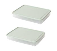 GRIRIW 2pcs Support à Œufs Couvercle, Grand Plateau de Rangement pour Œufs en Plastique Écologique, Gain de Place, Usage Domestique la Cuisine Réutilisable