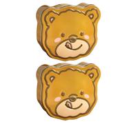 GRIRIW 2pièces Boîtes à Biscuits Ours Boîte à Bonbons Robuste et Décorative Rangement Pratique pour Chocolats Friandises et Petits Objets Coffret Cadeau Polyvalent