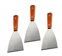 GRIRIW 3pièces Spatule Cuisine Bois Avec Grattoir Pour Steak Spatule Pour Gril Résistante Chaleur Outil De Cuisine Domestique