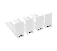 GRIRIW 4 Pièces Pousseur de Rayonnage Organisation Facile et Avancée 15x7,2x4 Cm en Pvc Blanc Fiable pour Boissons et Snacks en Réfrigérateurs et Magasins