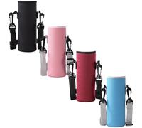 GRIRIW 4pcs Porte-Bouteille Isotherme en Tissu Poignée Suspendue, Adapté aux Gourdes de Taille Moyenne, Sacoche Portable Rétro pour Gym et Déplacements