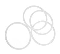 GRIRIW Anneau en Silicone pour Bouchon de Bouteille, Joint d’étanchéité pour Bouteilles, Joint de Couvercle, 4PCS, Blanc, pour gobelets de Voyage, Placement précis, 6,5 cm