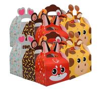 GRIRIW Boîtes à Gâteaux Animaux 12pcs Papier Pour Décoration De Boutique Et Coffret Biscuits À Offrir