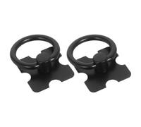 GRIRIW Bouton de Zinc de Commode Alliage Noir en 2 Pièces | Poignée Ronde Créative, Toucher Confortable, pour Tiroirs et Armoires
