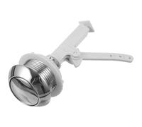 GRIRIW Bouton-poussoir en Abs Argenté Simple pour Réservoir de Toilettes Résistant à L'usure et Facile à Installer, pour Maison ou Bureau