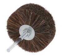 GRIRIW Brosse à Polir en Métal pour Touret en Crin de Cheval Roue de Polissage Marron Ponçage et Cirage Précis pour Sculpture sur Bois et Bijoux