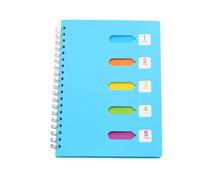 GRIRIW Cahier à Spirales Bleu en Papier, Écriture Fluide, Étudiants | Carnet de Notes, Usage Scolaire et Fêtes D'anniversaire, Format Pratique, Classement Simple