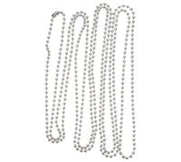 GRIRIW Chaînette Métallique pour Réparation Rideau Suspendu pour Store Enrouleur 3 Mètres avec Boucle Métallique, Chaîne à Billes Accessoire Cordon de Store Vertical pour Maison